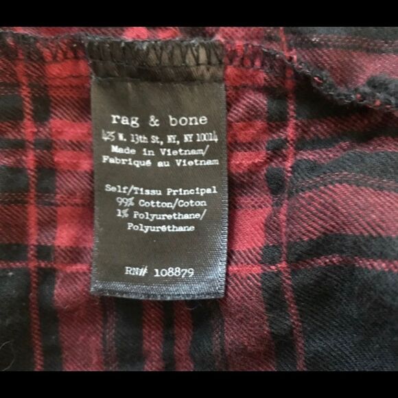 Rag & Bone Flannel plaid shirt - Picture 4 of 6